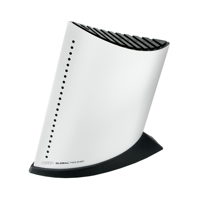 Blok na 9 noży w kształcie żaglowca – biały | Global