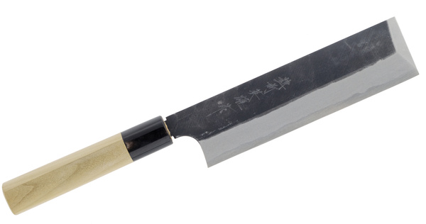 Hideo Kitaoka Nóż Shirogami Black Usuba 18 cm