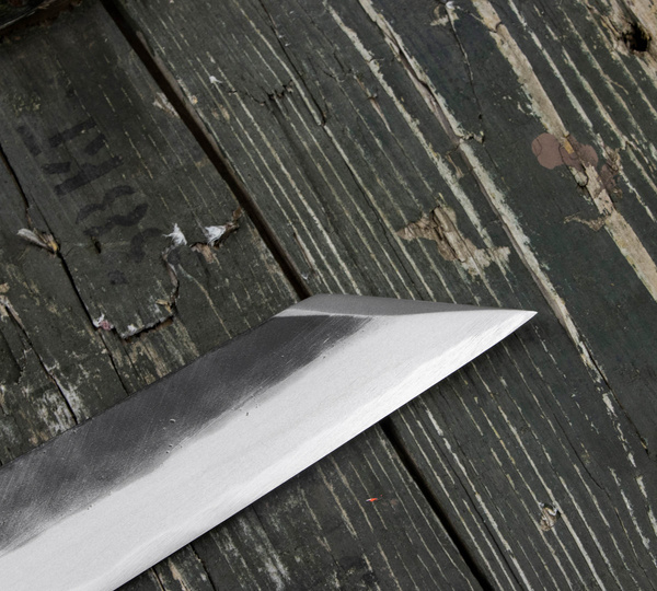 Hideo Kitaoka Shirogami Black Oktagon Nóż Kiritsuke 21cm