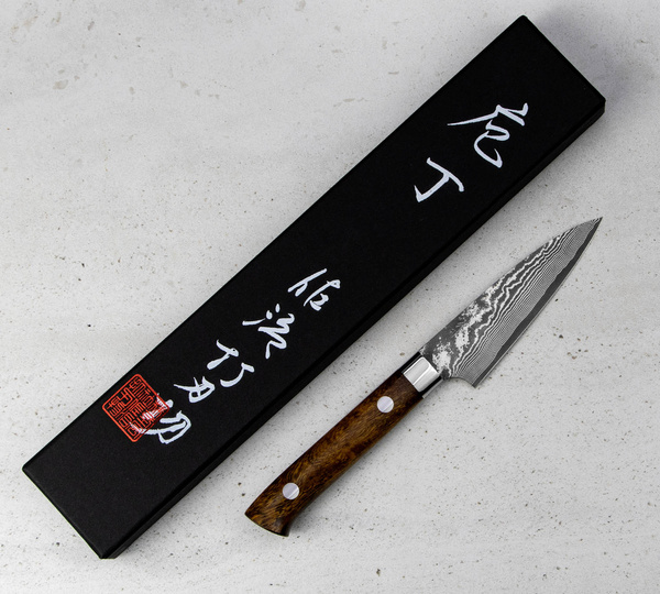 Takeshi Saji IW Ręcznie kuty nóż do obierania 9 cm VG-10