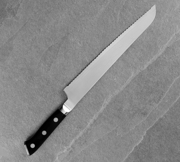 Mcusta Zanmai Classic Damascus VG-10 Pakka Nóż do pieczywa 23 cm