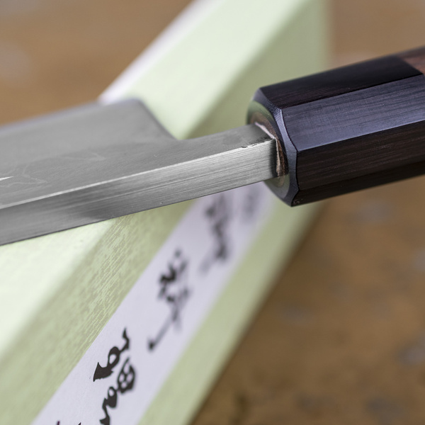 Hideo Kitaoka Shirogami#2 Satin Nóż Deba 18 cm