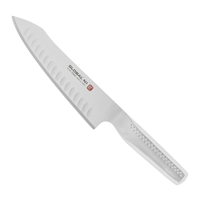 Global NI Orientalny nóż szefa kuchni 20 cm - żłobiony