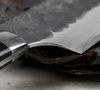 Takeshi Saji Aogami Super Ręcznie kuty nóż Santoku 18 cm