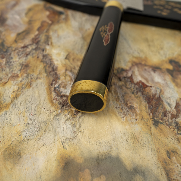 Takeshi Saji Art Tori Fuji on Lake R-2 Nóż uniwersalny 13 cm + Saya