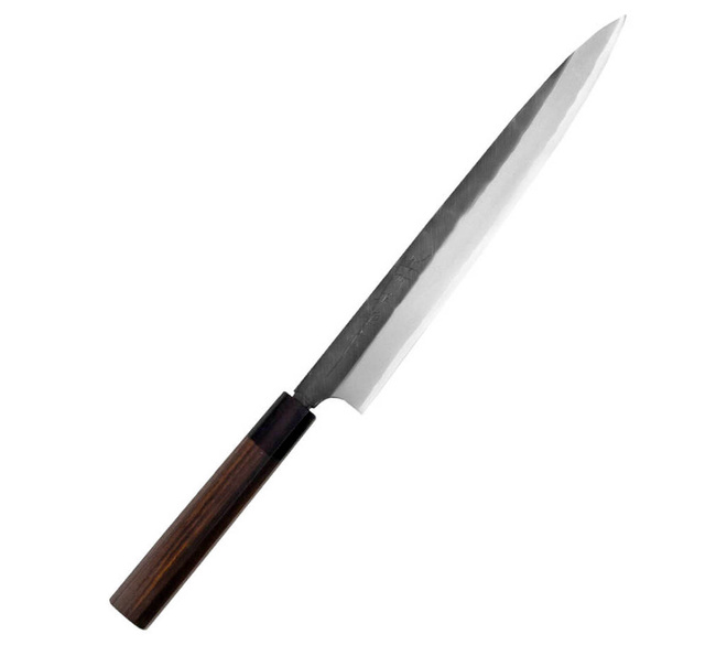 Hideo Kitaoka Shirogami Black Oktagon Nóż Yanagi 27 cm