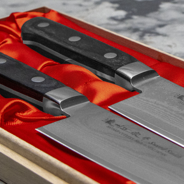 Satake Cutlery Mfg Daichi Zestaw 2 noży w drewnianym pudełku