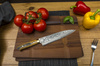 Takeshi Saji YBB Ręcznie kuty nóż Santoku 18 cm VG-10