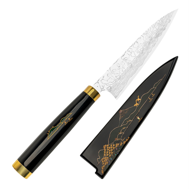 Takeshi Saji Art Fuji Unique R-2 Nóż uniwersalny 13 cm + Saya