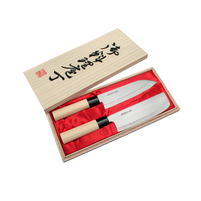 Satake Megumi Zestaw nóż Santoku + Nakiri