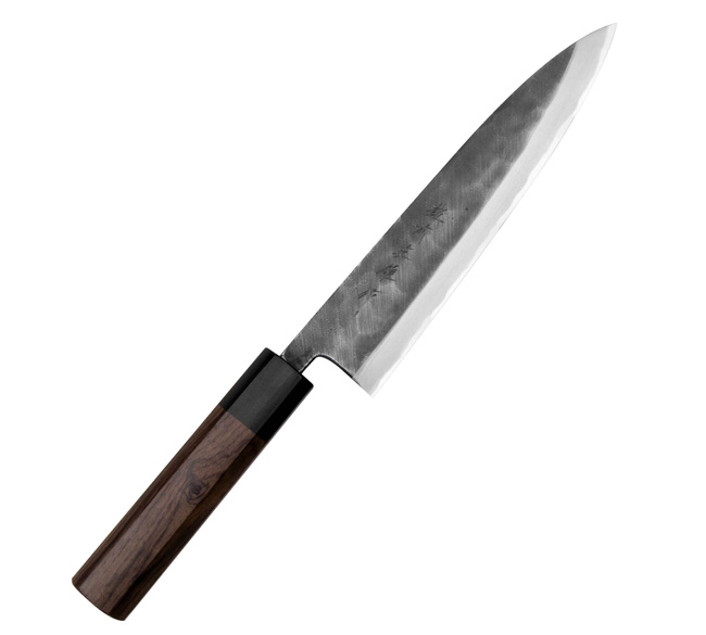 Hideo Kitaoka Shirogami Black Oktagon Nóż Miroshi Deba 21 cm