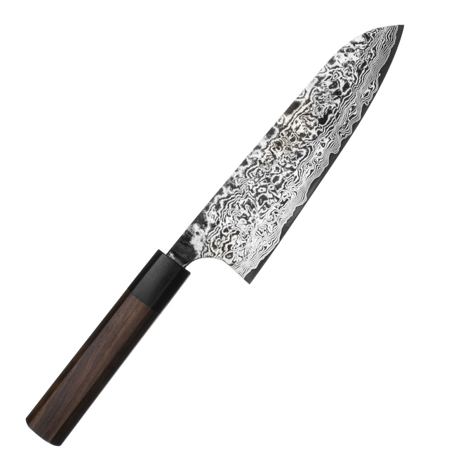 Takeshi Saji RW Ręcznie kuty nóż Santoku 18 cm R-2