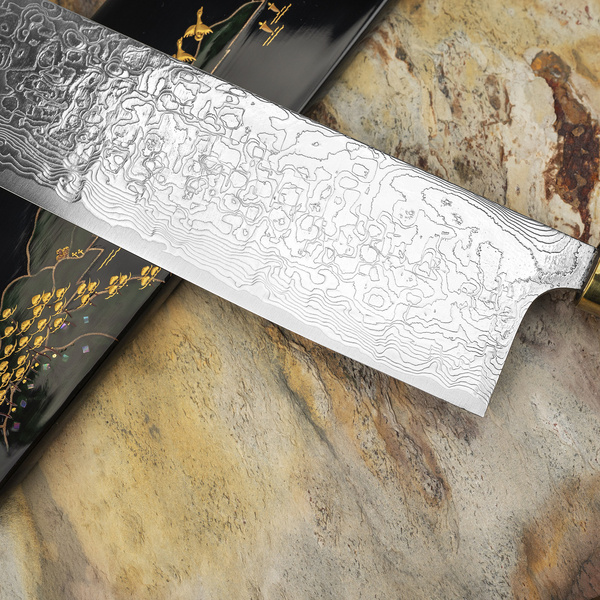 Takeshi Saji Art Fuji Unique R-2 Nóż Nakiri 17 cm + Saya