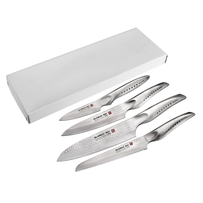 Global SAI zestaw 4 noży: 01,M02,M04,S01R