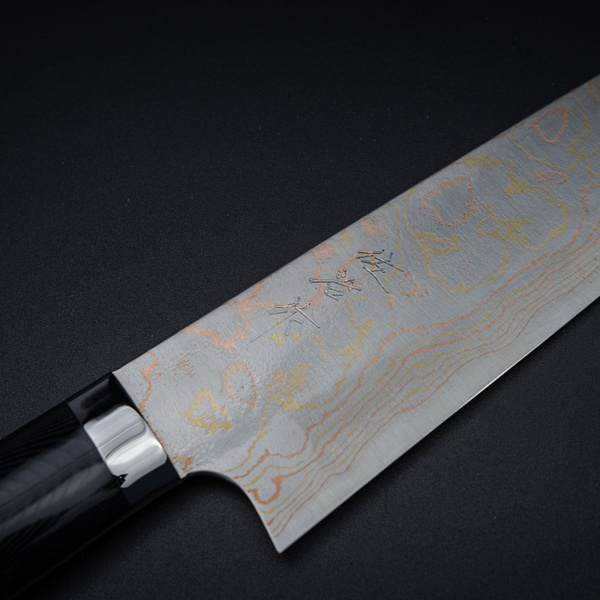 Takeshi Saji Blue Steel Nóż Santoku ręcznie kuty 18 cm