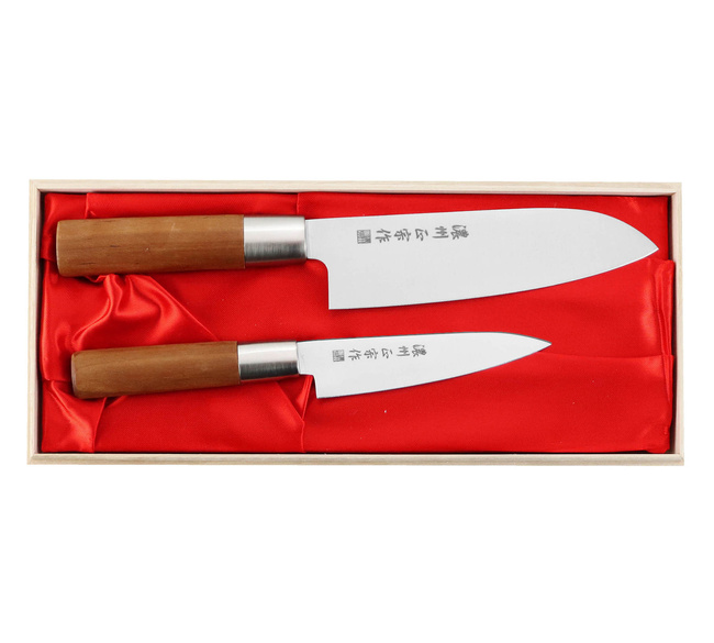 Satake Masamune Zestaw Nóż Santoku + uniwersalny