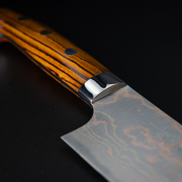 Takeshi Saji IW Aogami#2 Color Nóż Santoku 18 cm