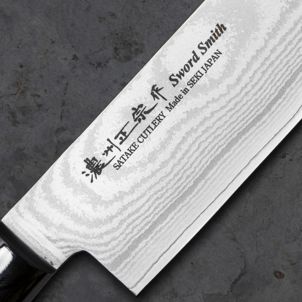 Satake Cutlery Mfg Damascus Nóż Santoku 17 cm