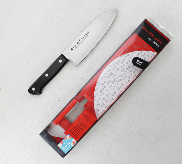 Satake Unique VG-10 Damascus Nóż Santoku 17 cm