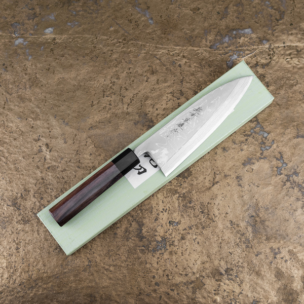 Hideo Kitaoka Shirogami#2 Satin Nóż Deba 18 cm