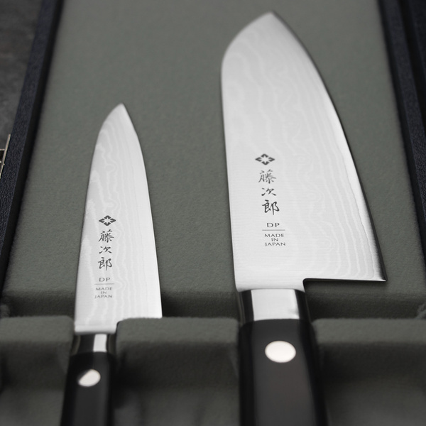Tojiro DP37 Nóż Santoku 17 cm + Uniwersalny 12 cm