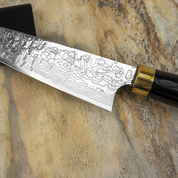 Takeshi Saji Art Tori Fuji on Lake R-2 Nóż uniwersalny 13 cm + Saya