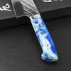 Takeshi Saji STRIX Blue Acrylic Nóż Santoku 18 cm
