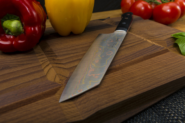 Takeshi Saji Blue Steel Nóż Bunka ręcznie kuty 17 cm