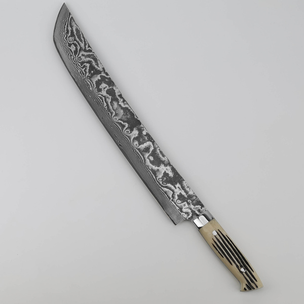 Takeshi Saji WBB R-2 Damascus Nóż Sakimaru 39 cm