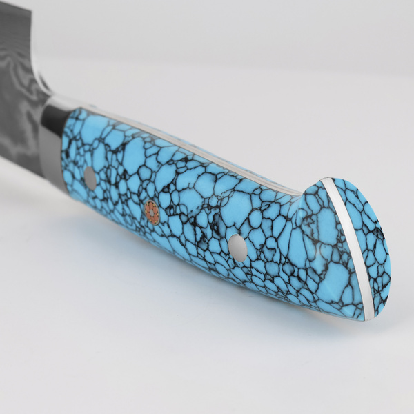 Takeshi Saji BTQ R-2 Damascus Nóż Sakimaru 39 cm