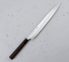 Hideo Kitaoka Shirogami Satin Damascus Nóż Yanagi 30 cm