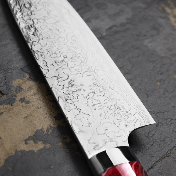 Takeshi Saji Red Turquoise R2 Nóż Santoku 18 cm