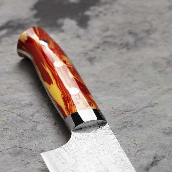 Takeshi Saji Red Turquoise R2 Nóż Santoku 18 cm LIMITED
