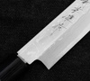 Hideo Kitaoka Shirogami Satin Damascus Nóż Yanagi Sashimi 21 cm