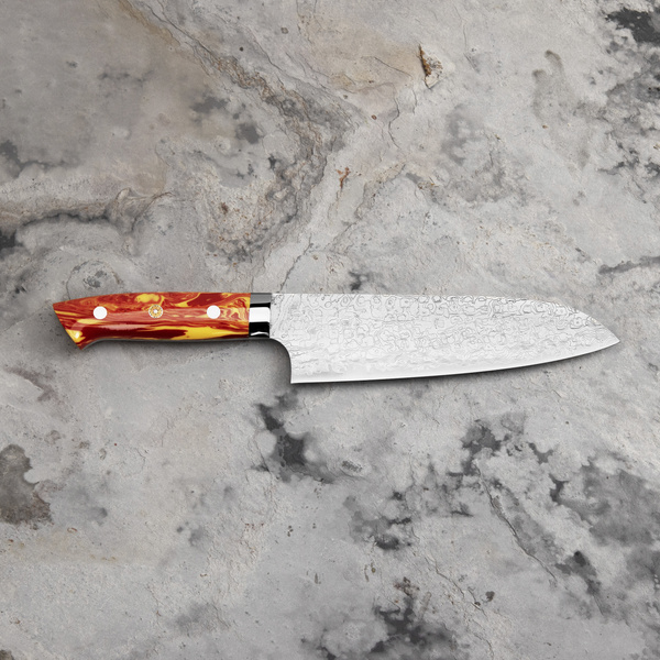 Takeshi Saji Red Turquoise R2 Nóż Santoku 18 cm LIMITED