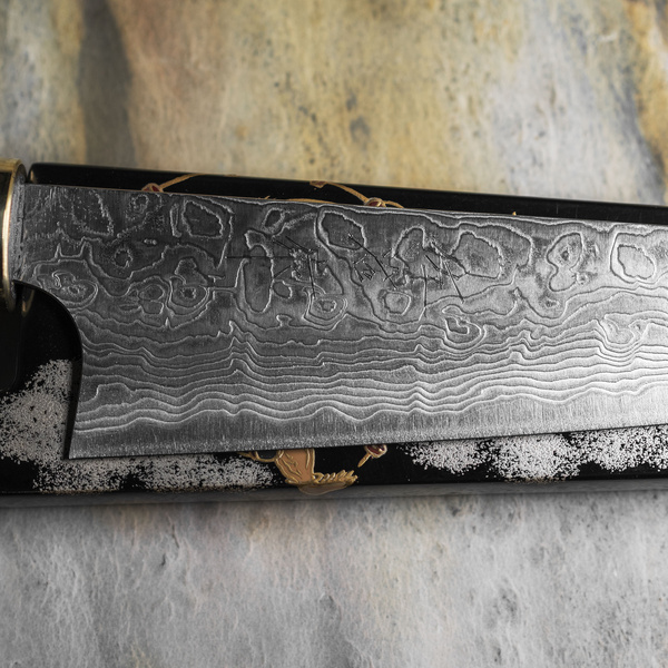 Takeshi Saji Art Fujin Raijin R-2 Nóż uniwersalny 13 cm + Saya