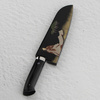 Takeshi Saji Art Black Color VG-10 Nóż Santoku 18 cm