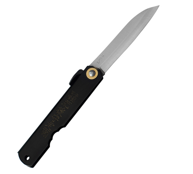Nóż kieszonkowy Shirogami Higonokami Sasaha Black 7,9 cm