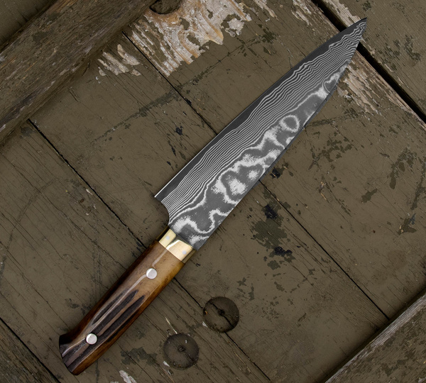 Takeshi Saji YBB Ręcznie kuty nóż Szefa 18 cm VG-10