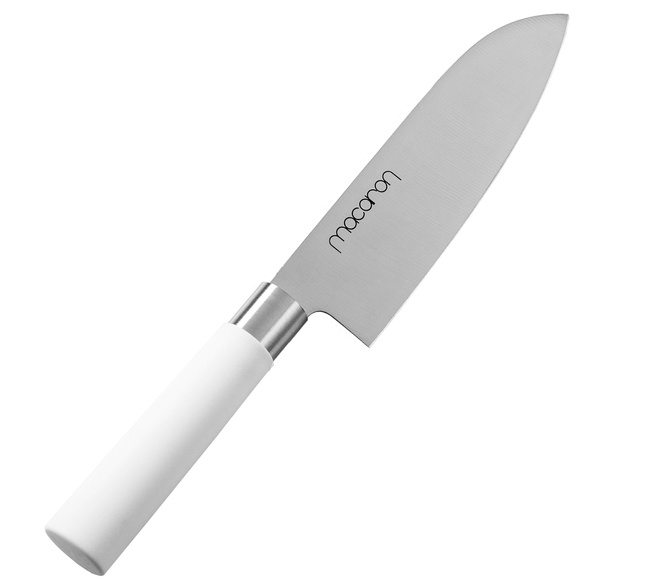 Satake Macaron White Nóż Santoku 17 cm