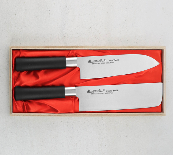 Satake Saku PP Zestaw Nóż Santoku + Nakiri