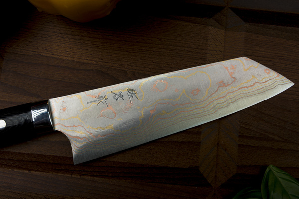 Takeshi Saji Blue Steel Nóż Bunka ręcznie kuty 17 cm