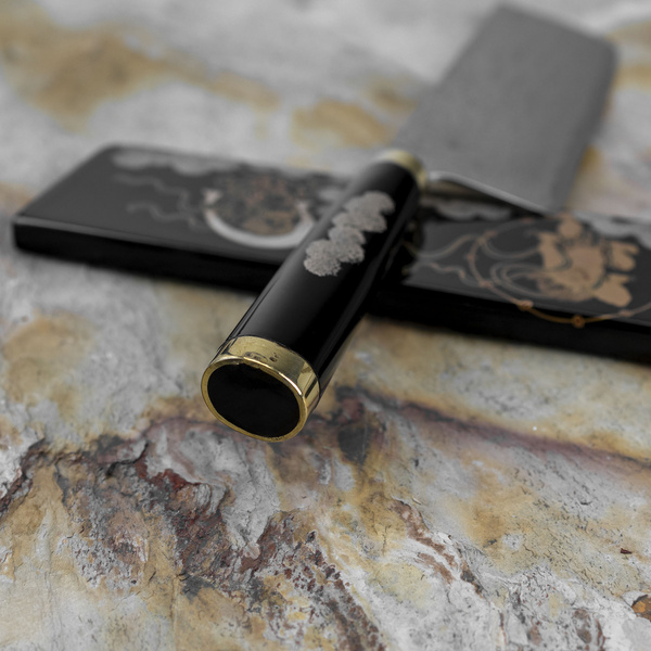 Takeshi Saji Art Fujin Raijin R-2 Nóż Nakiri 17 cm + Saya