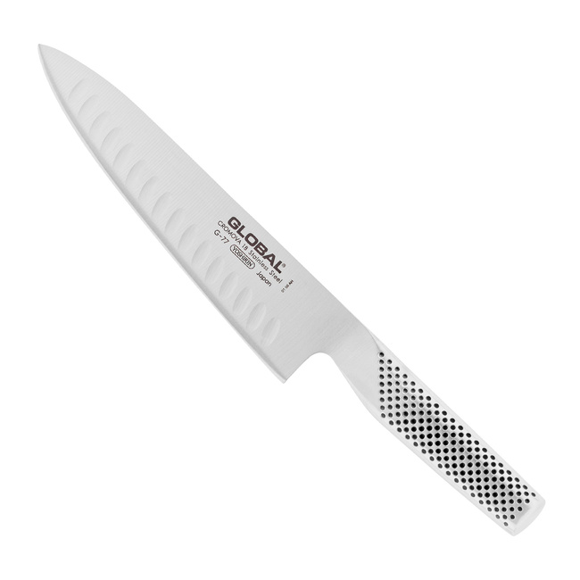 Nóż szefa kuchni 20 cm, żłobiony NOWY | Global G-77