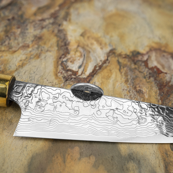 Takeshi Saji Art Tori Fuji on Lake R-2 Nóż uniwersalny 13 cm + Saya