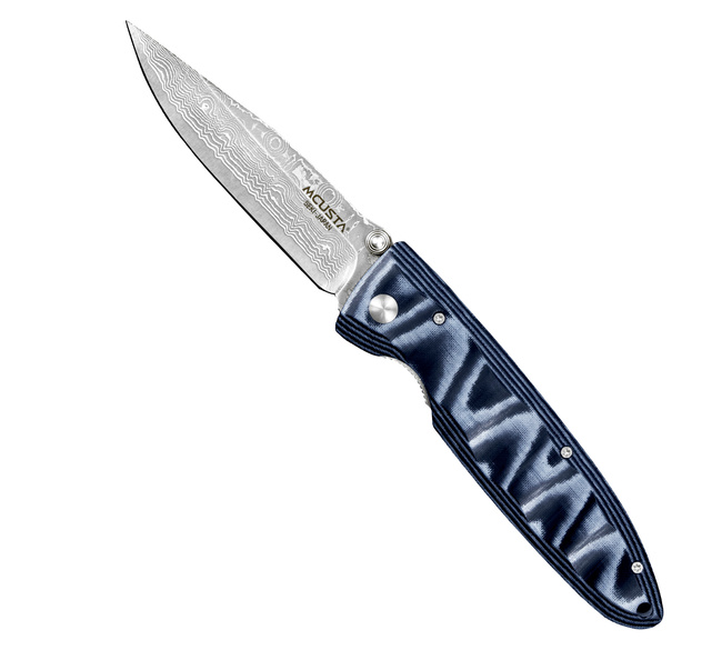 Mcusta Classic Wave Blue Micarta Damascus VG-10 8,5 cm