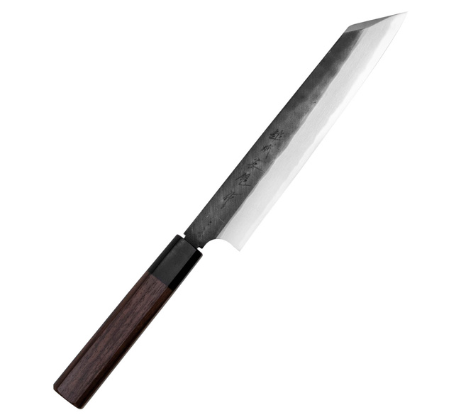 Hideo Kitaoka Shirogami Black Oktagon Nóż Kiritsuke 21cm