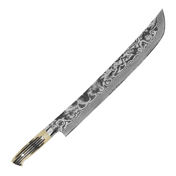 Takeshi Saji WBB R-2 Damascus Nóż Sakimaru 39 cm