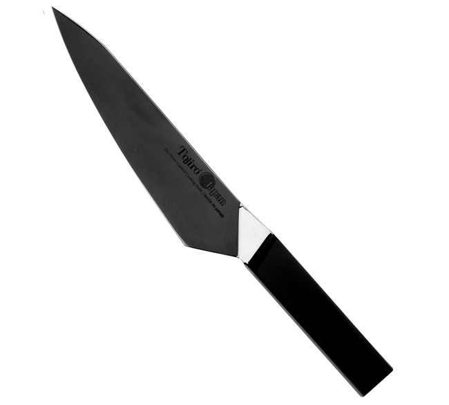 Tojiro Origami Polerowany Black Nóż Szefa 18 cm