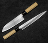 Satake Yoshimitsu Rdzewny Zestaw 2 noży Santoku+Sashimi